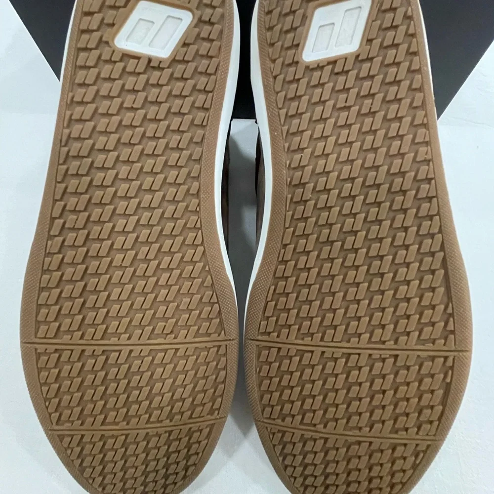 Piloti Mid  Drift Cognac Brown Leather Sneakers - Picture 7 of 9